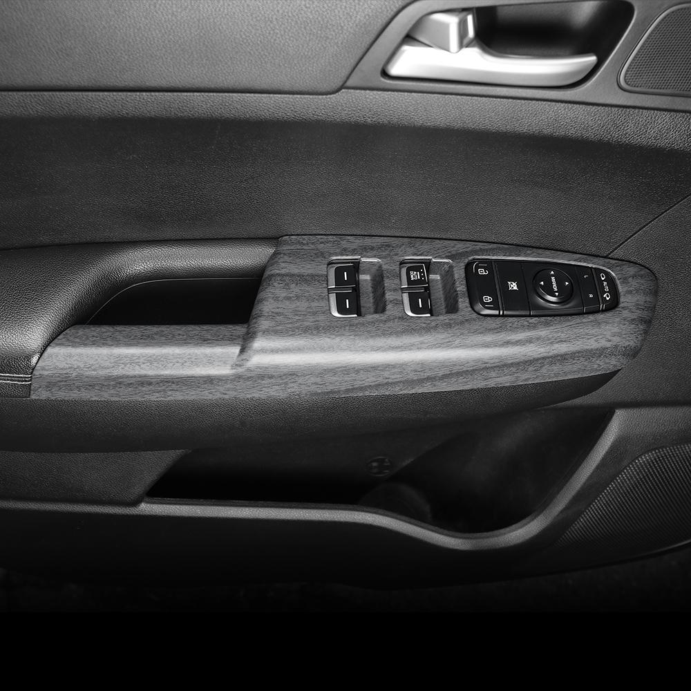 For Kia Sportage 2015-2021 LHD Tuning Supplies Carbon Fiber Window Button Cover Trim Interior Gauges Parts AccessoriesGood product