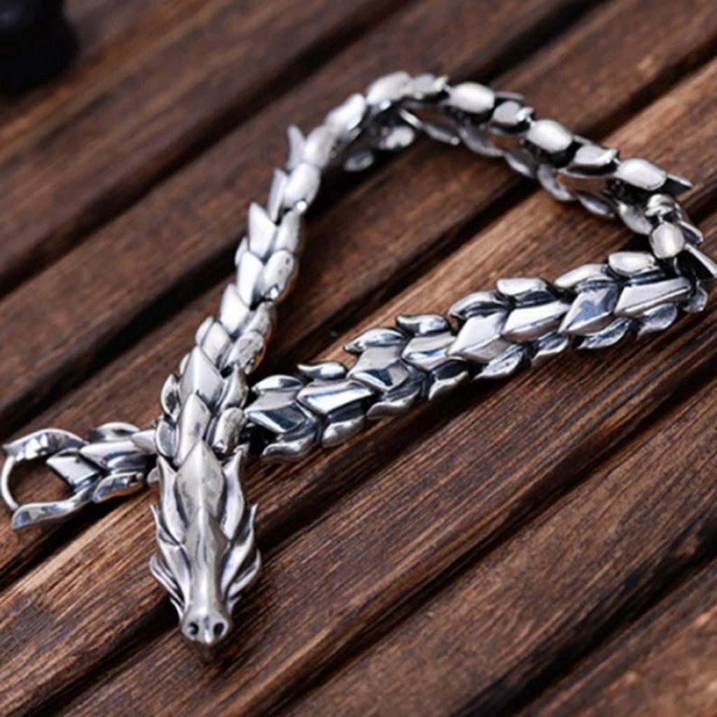 NEW Vintage Nordic Viking Dragon Bracelet Punk Men's Viking Amulet Jewelry Bracelet