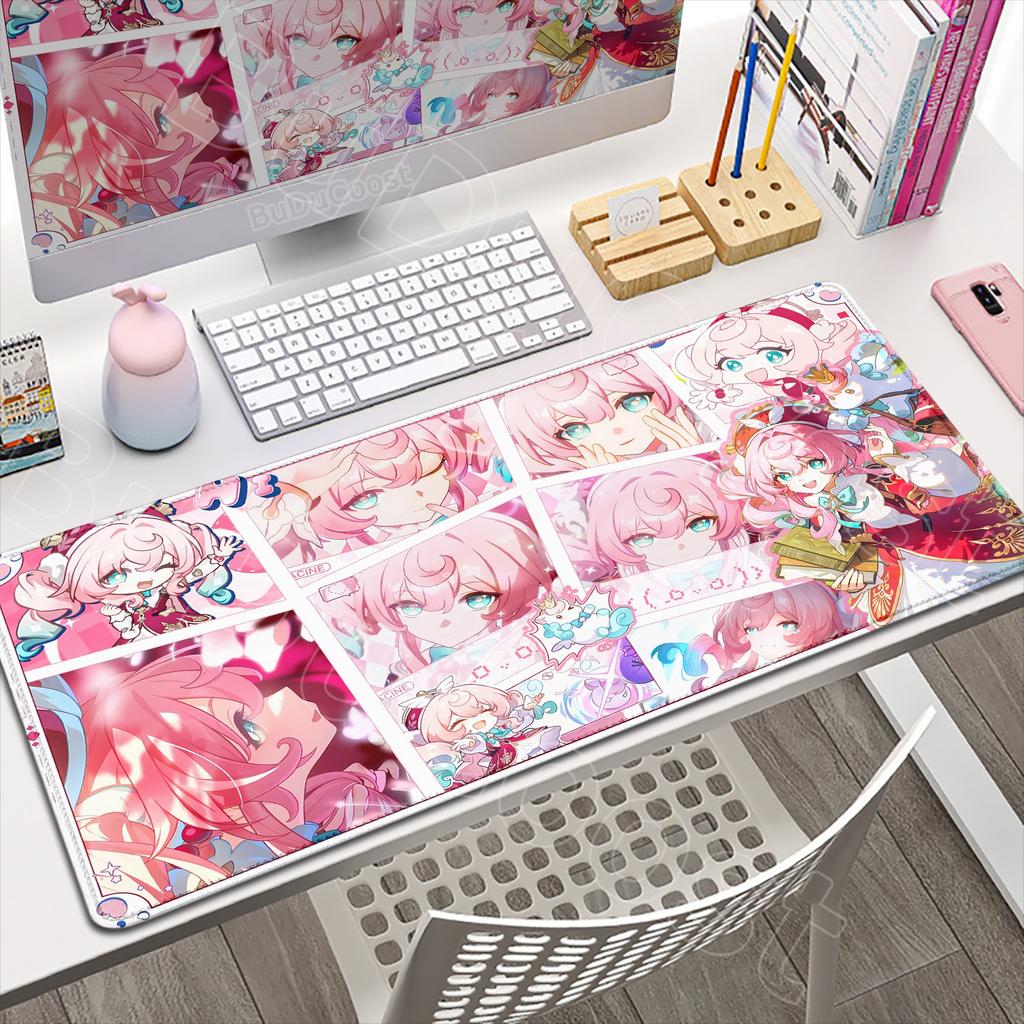 Anime Amphoreus Mouse Pad Gaming Honkai Star Rail Chrysos Heir Desk Mat Computer Accessories Mousepad Stitch Edge Keyboard Mat