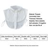 High-Quality Luxury Detachable Fake Collar Pearl Rhinestones Designs White Black Neckline Half Shirt