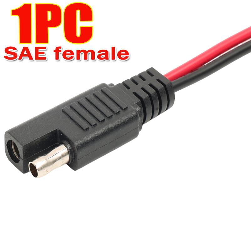1/2/3pcs Car Extension Cable Solar Panel Cable Wire SAE Connector Extension Cable SAE Quick Connector Disconnect Plug SAE Power