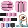 Handgelenk- und Knöchelgewichte für Frauen, Tragbares Starkes Arm- und Bein-Gewichteset, Verstellbare Knöchelgewichte für Gehen, Yoga, Tanz, Barre, Fitnessstudio, Training, Pilates