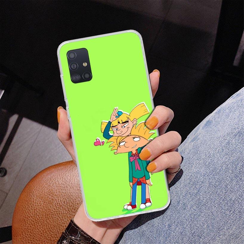 Cartoon Hey Arnold Fondos Phone Case For Samsung Galaxy A52 A32 A22 A12 A51 A31 A50S A30S A20S A10S Note 20 Ultra 10 Plus S10 A7