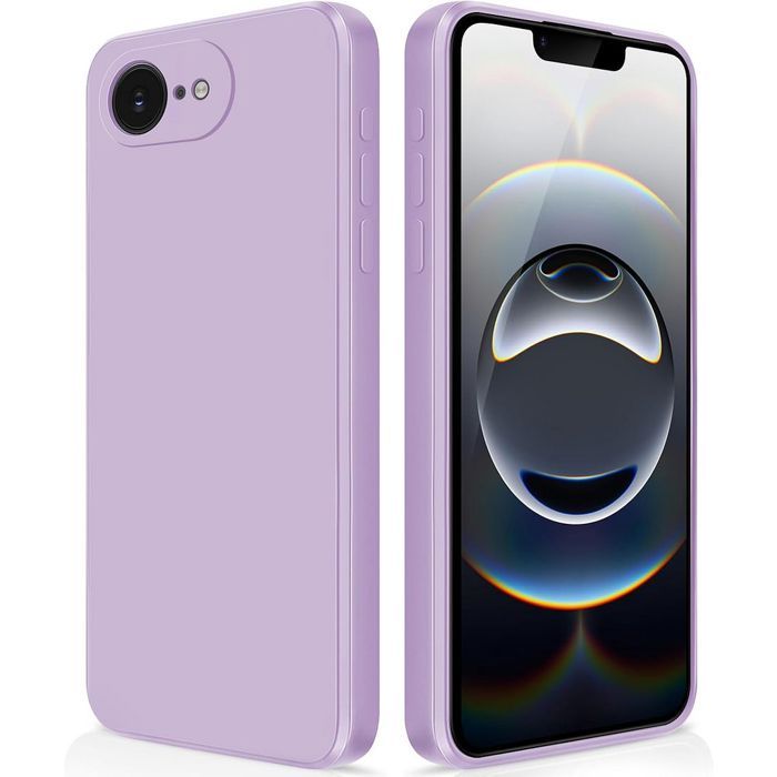 Coque de protection - BOOLING - pour iPhone 16e - Silicone Liquide - Violet - Anti-Rayures