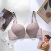 Traceless Gathering Women's Bra New One-piece Steel-free Simple and Comfortable Student