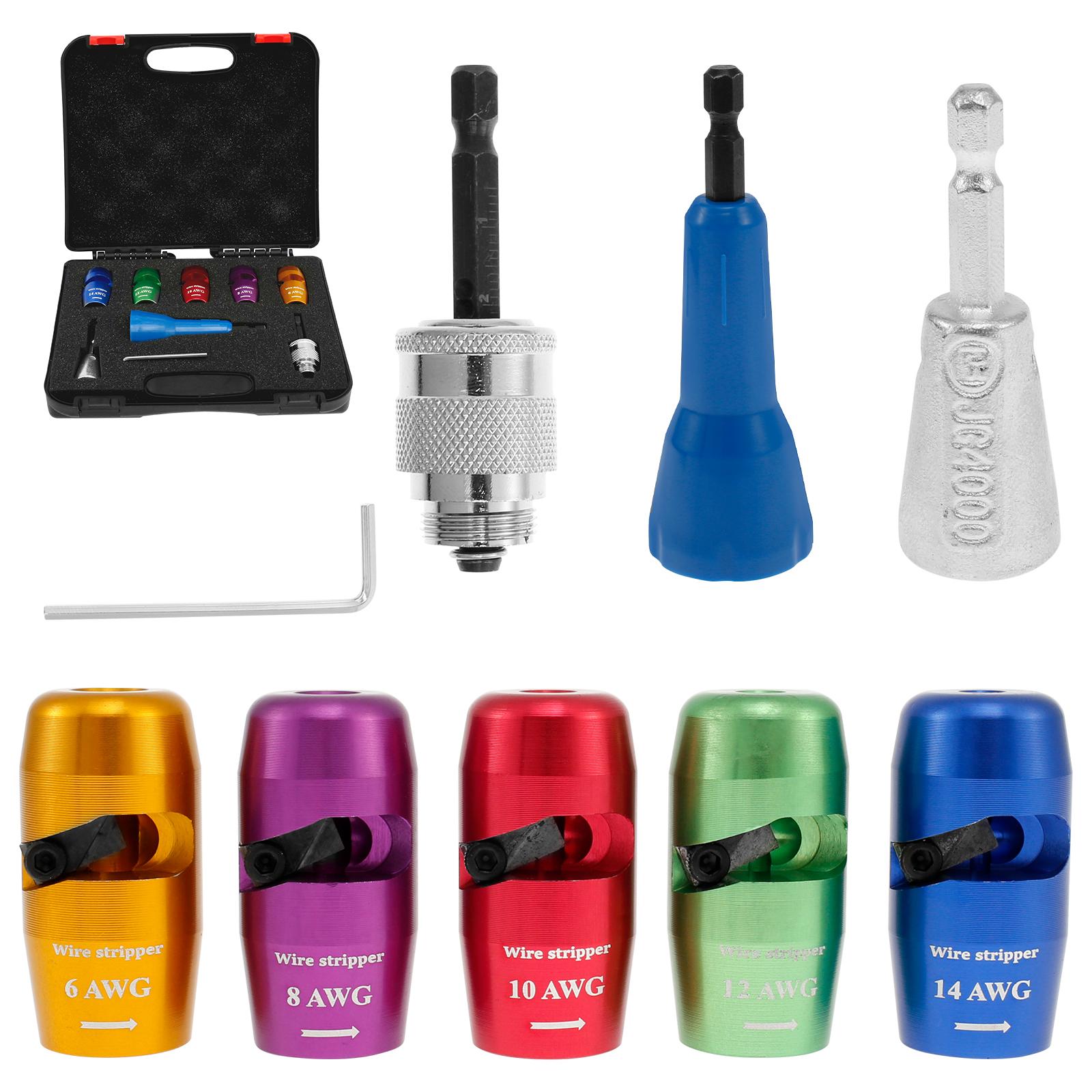 

2in1 Electric Wire Stripper and Cable Twisting Tool Power Drill Driver Fast Wire Peeling Machine for AWG 6/8/10/12/14 Gauge Wire