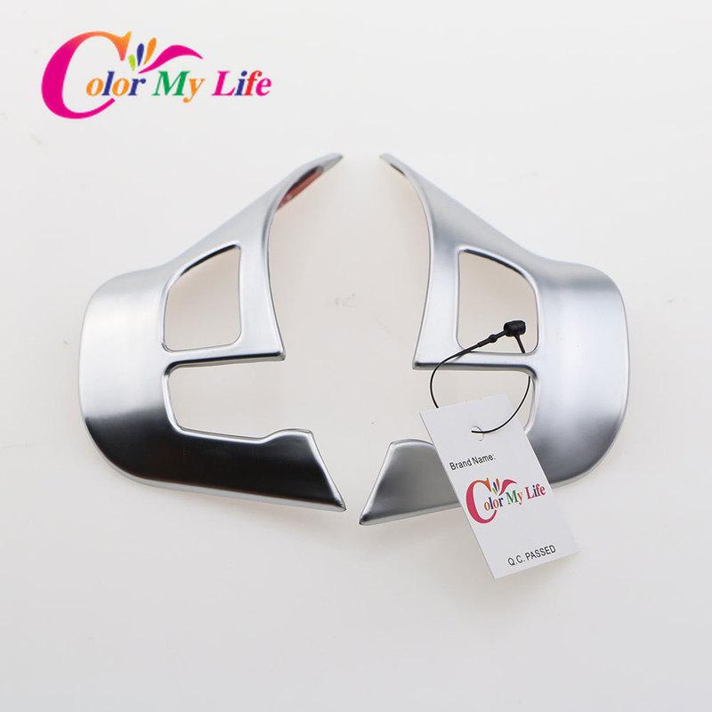 Car Styling ABS Chrome Steering Wheel Protection Trim Sticker for Peugeot 208 2008 GTI 2014 - 2017 Stickers Accessories