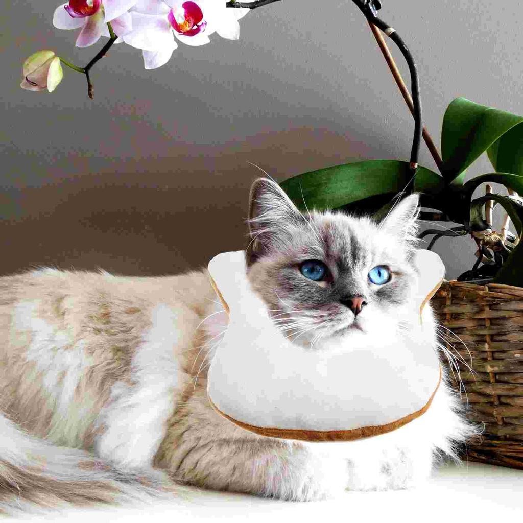 Pokrývka hlavy ve tvaru chleba Měkké kostýmy pro mazlíčky Cosplay čelenka pro kočku Prémiový materiál Produkty pro mazlíčky Pro domov Oblečení pro štěně psa