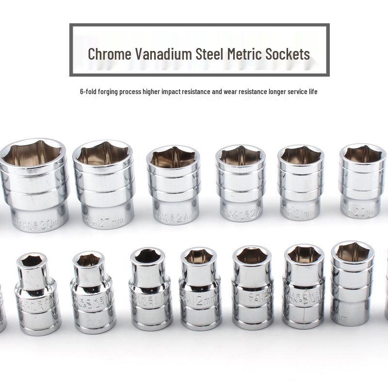 38-Piece Auto Repair Socket Wrench Set: Car Maintenance and Onboard Tools