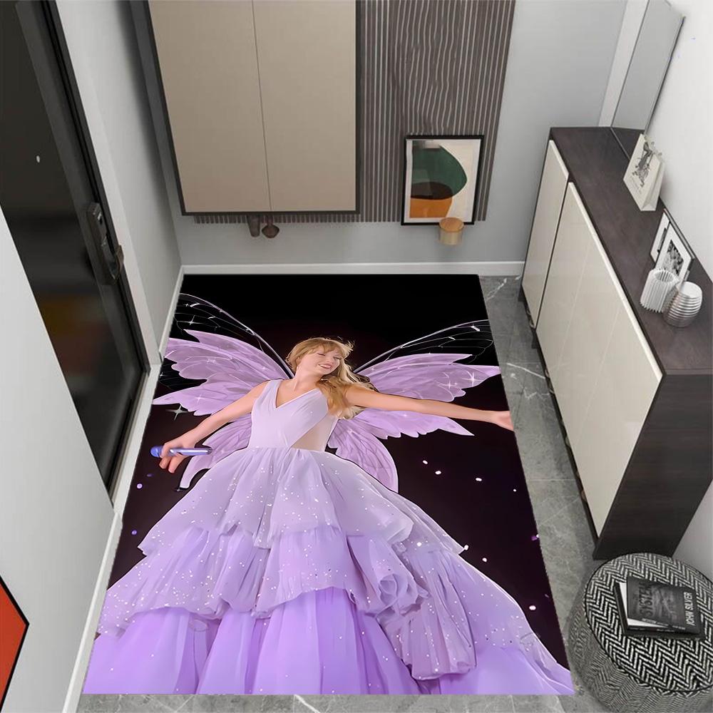 Tappeti Antiscivolo a Tema Festival Musicale di Taylor Swift - Arredamento per la Casa in Poliestere, Adatti per Camere da Letto, Soggiorni, Ingressi, Studi e Decorazioni