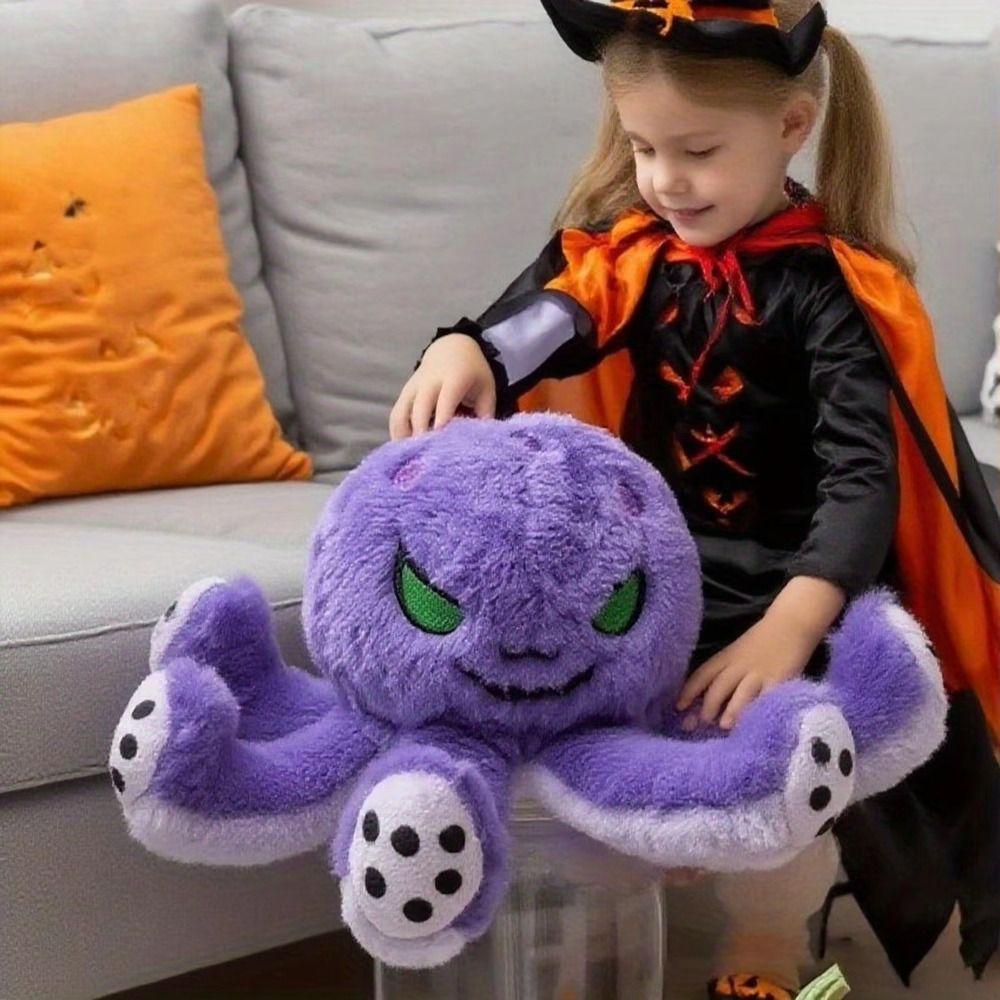 Realistic Halloween Octopus Plush Toy PP Cotton Octopus Stuffed Animal  Birthday Parties