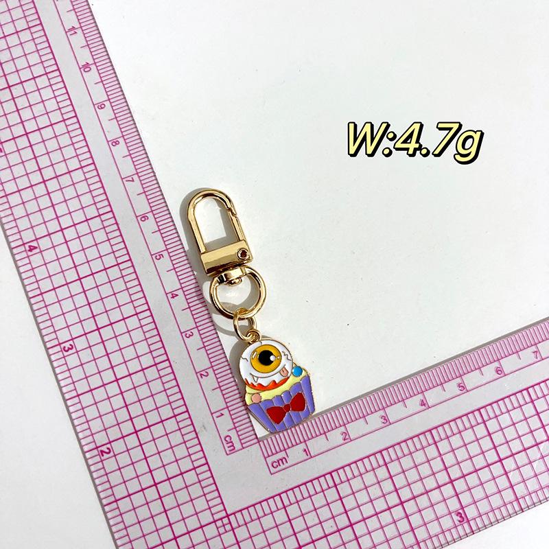 Cartoon Halloween Keychain: Cute Mummy, Pumpkin, Ghost & Skull Pendant