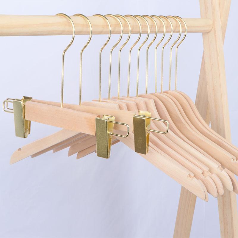 Damen Rutschfester Holzmantelständer Kleiderbügel für Bekleidungsgeschäfte