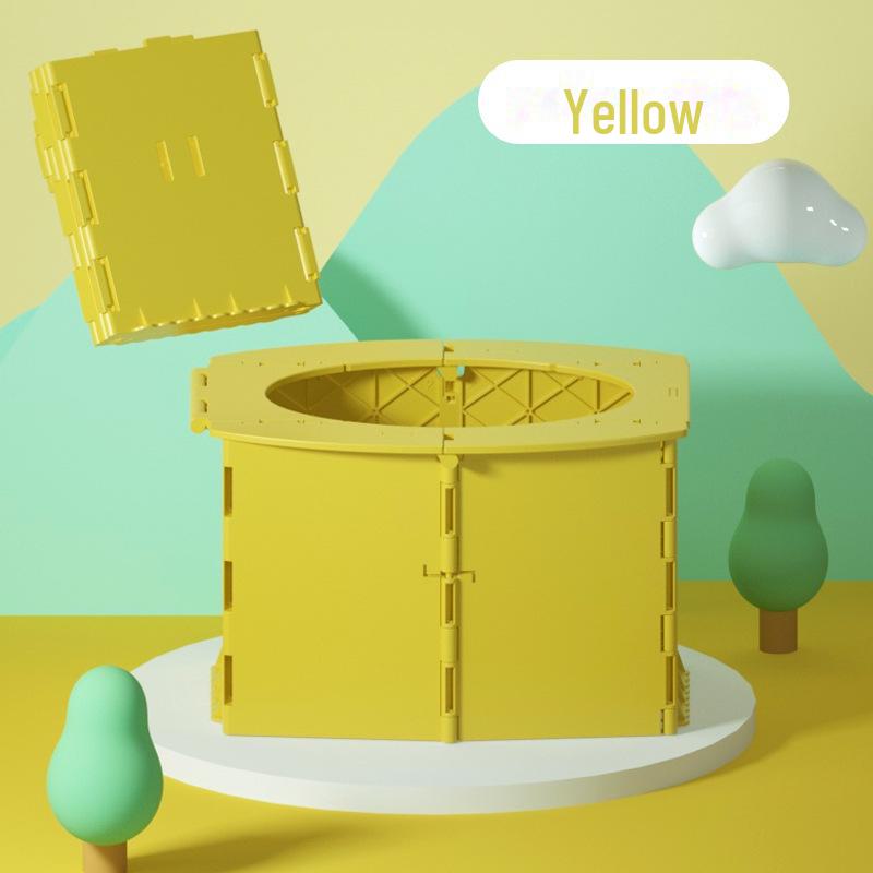 Tragbare Kinder-Klapptoilette mit Müllbeutel