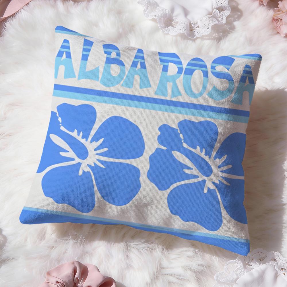 Hot A-Aalba rosaed Cushion Cover Soft Washable Pillow Case Multi-Scene for Couch Bed Travel Office Use