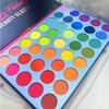 39 Pop Colors Matte Shimmer Eyeshadow Palette Highlight Pigmented Colorful Long Lasting Waterproof Makeup Palette Cosmetics Metallic Color Natural