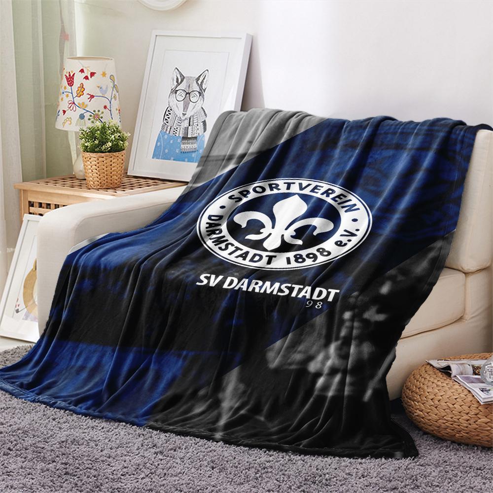 1pz Coperta in Flanella con Stampa SV Darmstadt 98, Alta qualità Confortevole per Tutte le Stagioni, Arredamento per la Casa, Calore e Comfort, Perfetta per Regali di Natale91