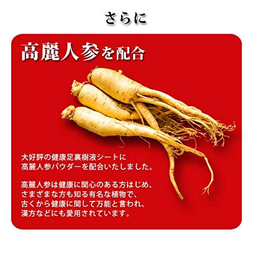 M's Japan Daily Health Foot Sap Sheets with Korean Ginseng and 19 Healthy Ingredients, Made In Japan, 180 Sheets (90 Pairs)