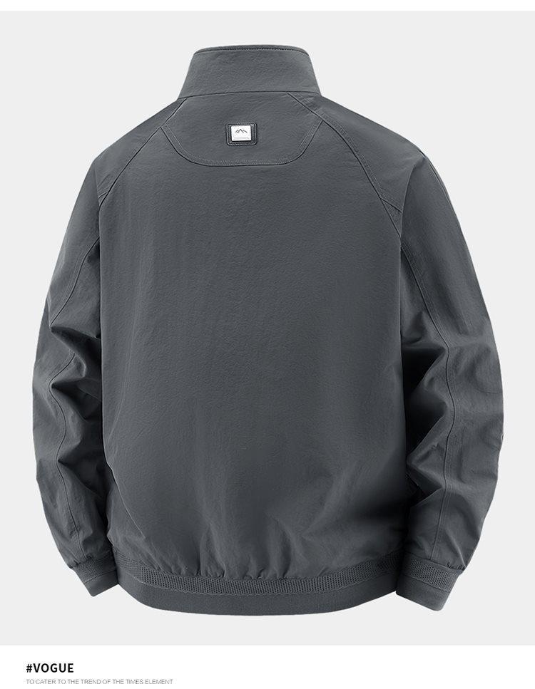 2026 Men's Spring & Autumn Stand Collar Jacket: Sport, Casual, Business, Outdoor M-5XL