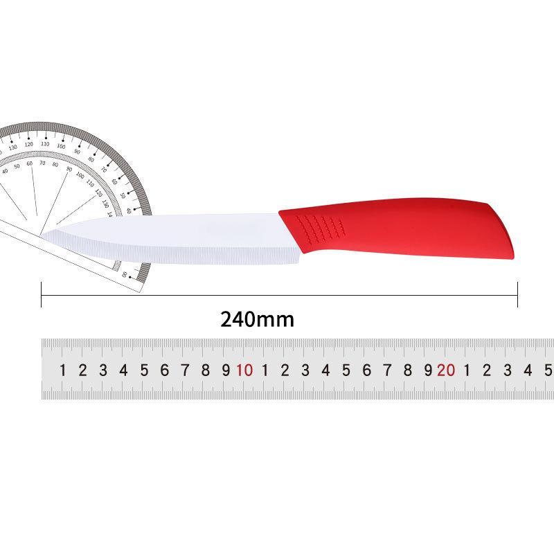 Multi-color Ceramic Fruit Knife for Kitchen 5 Inch Chef Knife with Sheath Utility Slicing Cooking Tool for Vegetable Rustproof Zircon