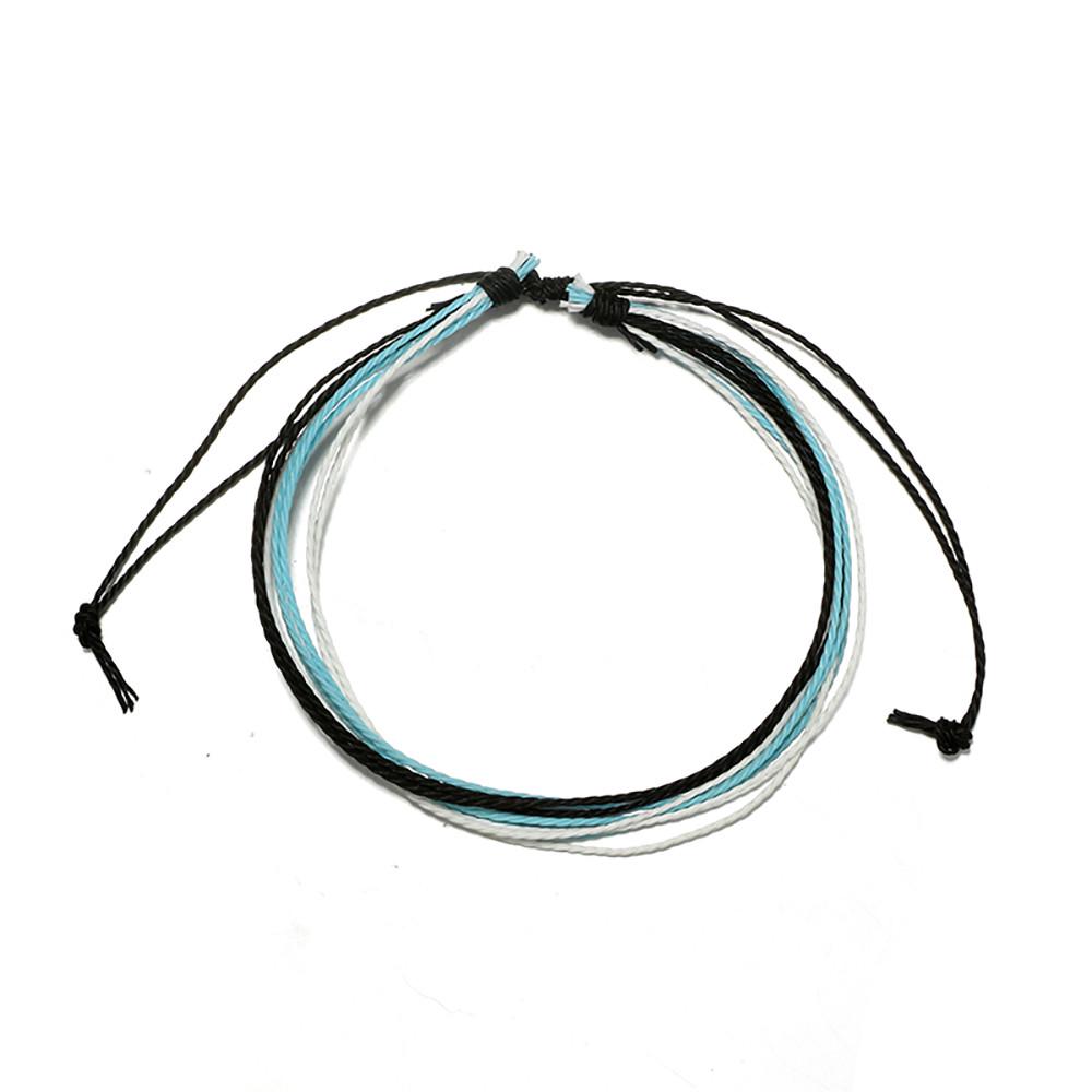 Bohemian Wax Line  Bracelet Alloy Handmade Hemp Rope Bracelet Set