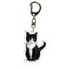 Stylish Black Pusses Pendant Adorable Miniature Kitty Keychain Charming Gift Suitable As Car Decors Or Personal Bag Charm