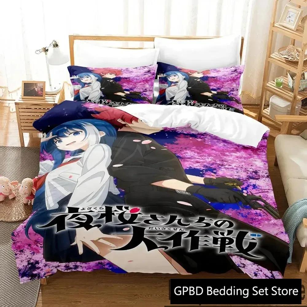 3D Druck Anime Mission Yozakura Familie Bettwäsche Set Jungen Mädchen Twin Queen King Size Bettbezug Kissenbezug Bett Jungen Erwachsene