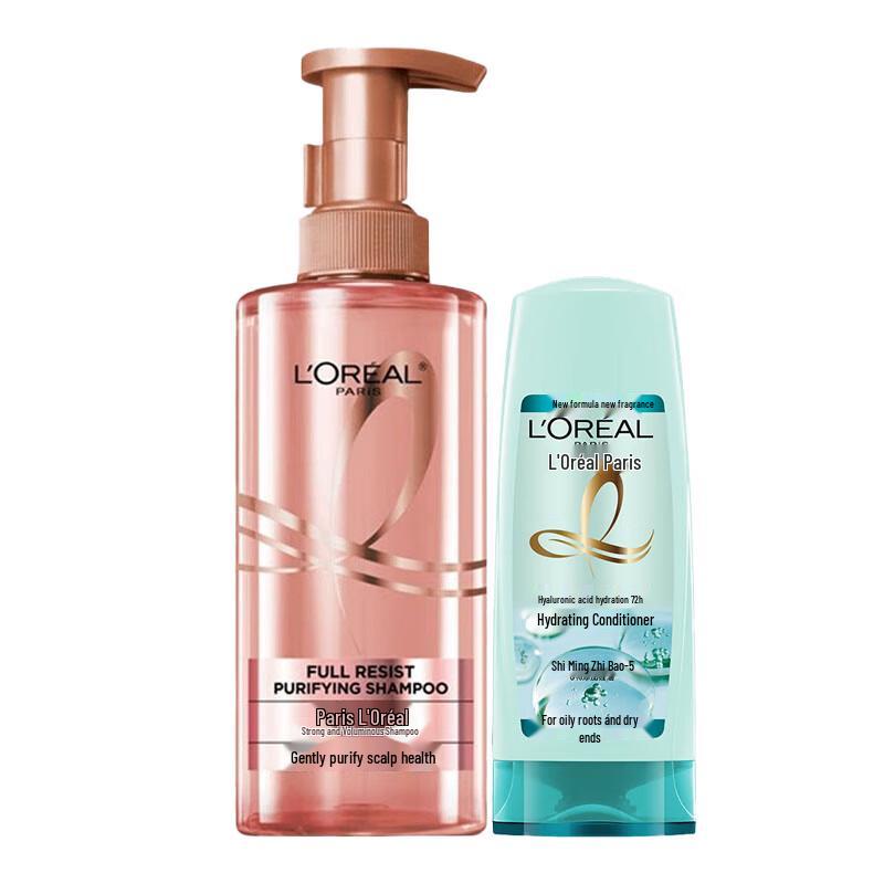 

L Oréal Paris Elvive Strengthening & Smoothing Shampoo & Hyaluronic Acid Conditioner Set