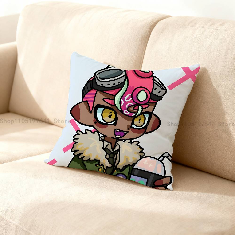 S-Splatoons Pillow Case Cushion Cover Home Decor Birthday Gift Pillowcover