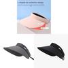 Ice Silk Sun Hat With Wide Brim And Adjustable Wind Rope For Outdoor Use