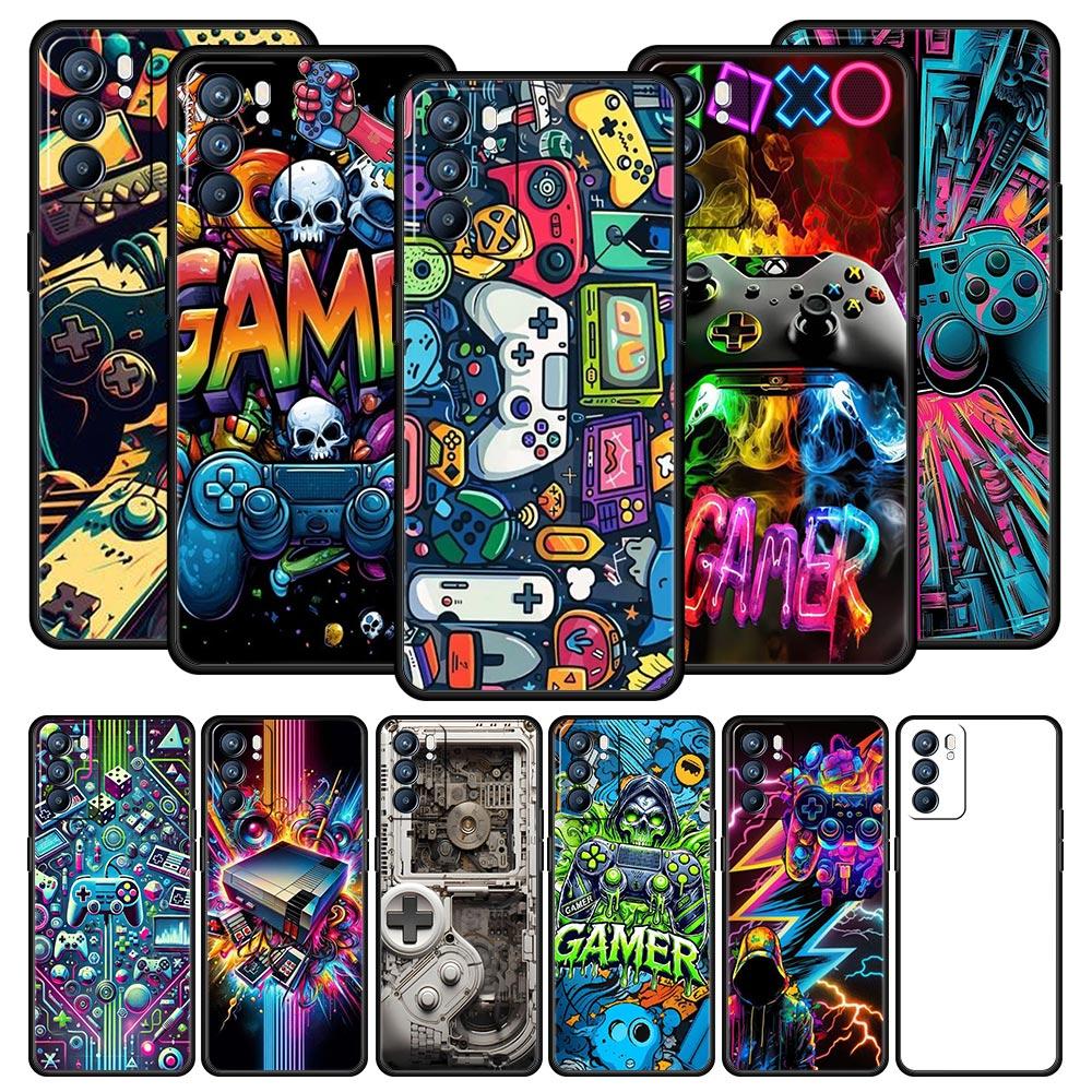 Technology Game Console Phone Case For Oppo Reno 13 12 11 10 7 F Find X5 X6 A98 A80 A79 A78 A57 A54 A31 A17 Pro Soft TPU Cover