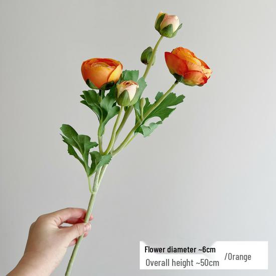 High-Quality Silk Ranunculus, Lotus, and Peony Artificial Flowers for Home Decor or Photography Props