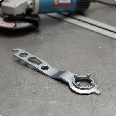2 Pieces Multi Function Spanner Angle Wrench Easy To Use Four Claw for Workshop, Repair