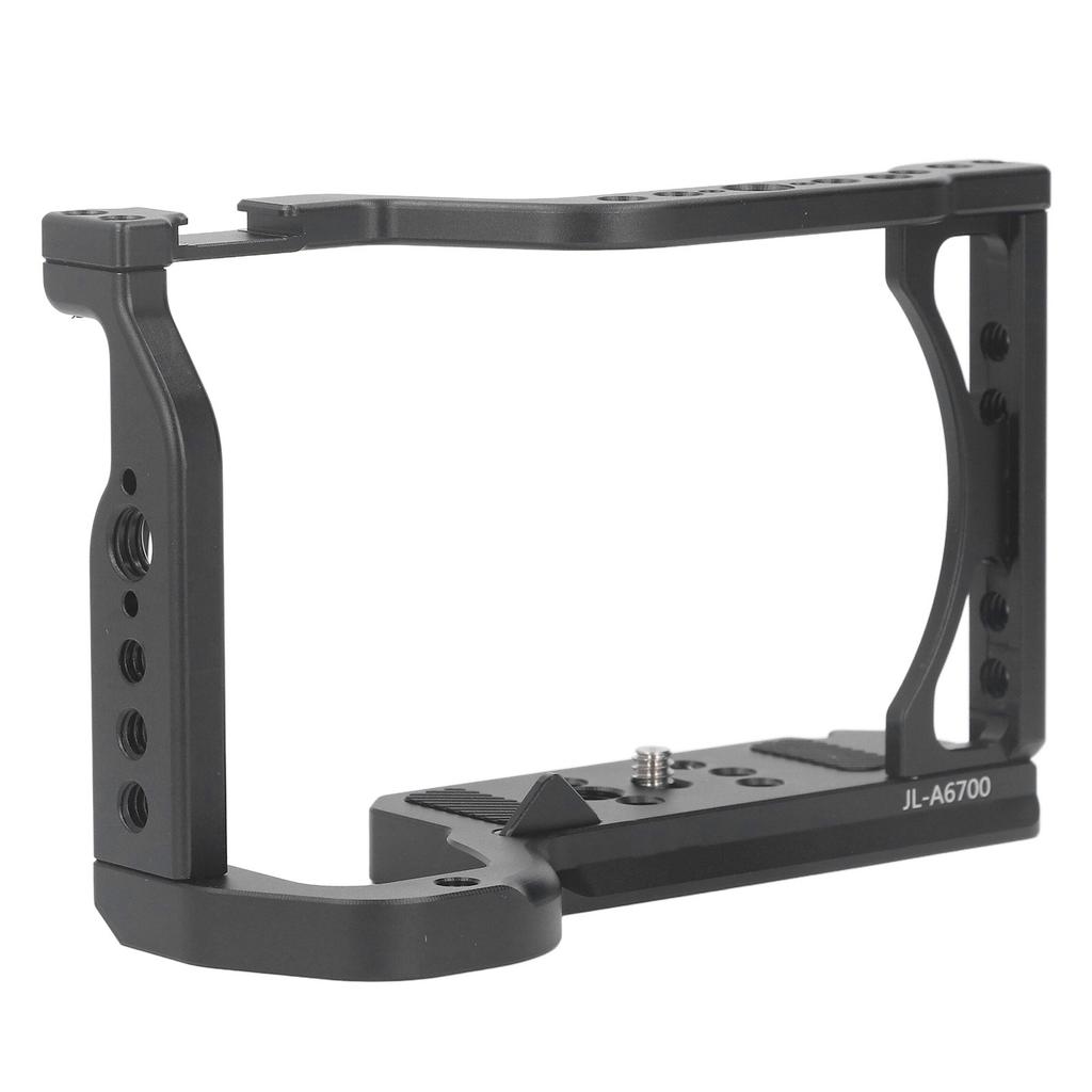 Kamerakäfig für A6700 Vertikaler Aufnahmegriff mit Cold-Shoe-Halterung 1/4 Zoll 3/8 Zoll Gewinde für Arri Fixierbohrung für Arca