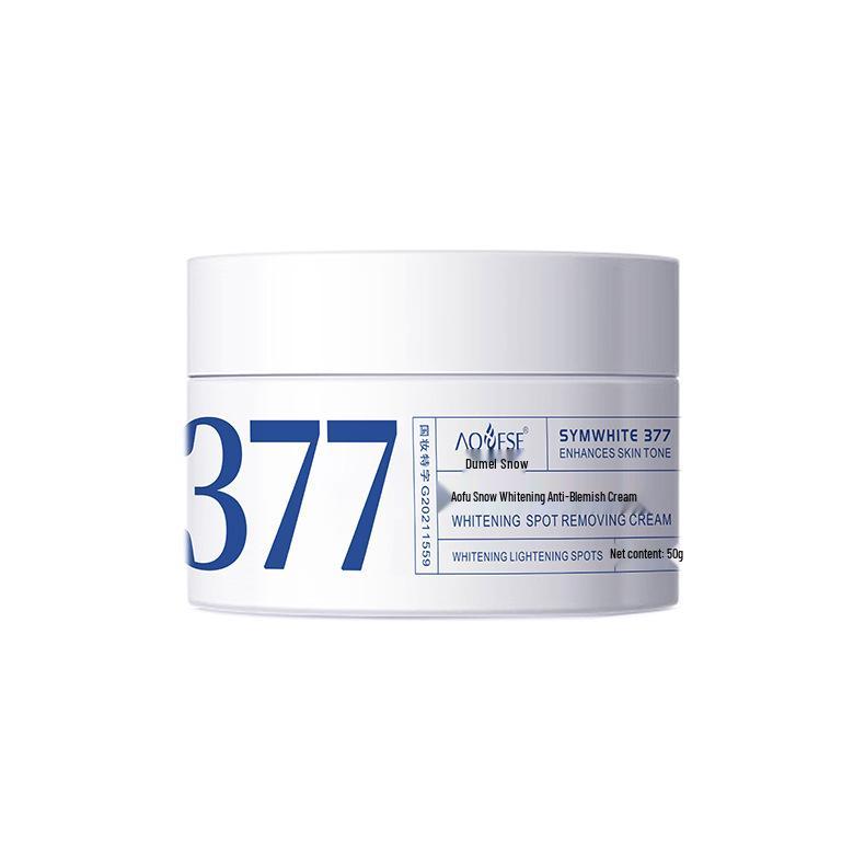 Aofu Xue 377 Revitalizing Whitening Cream: Fades Freckles, Moisturizes, and Brightens Facial Skin Tone.