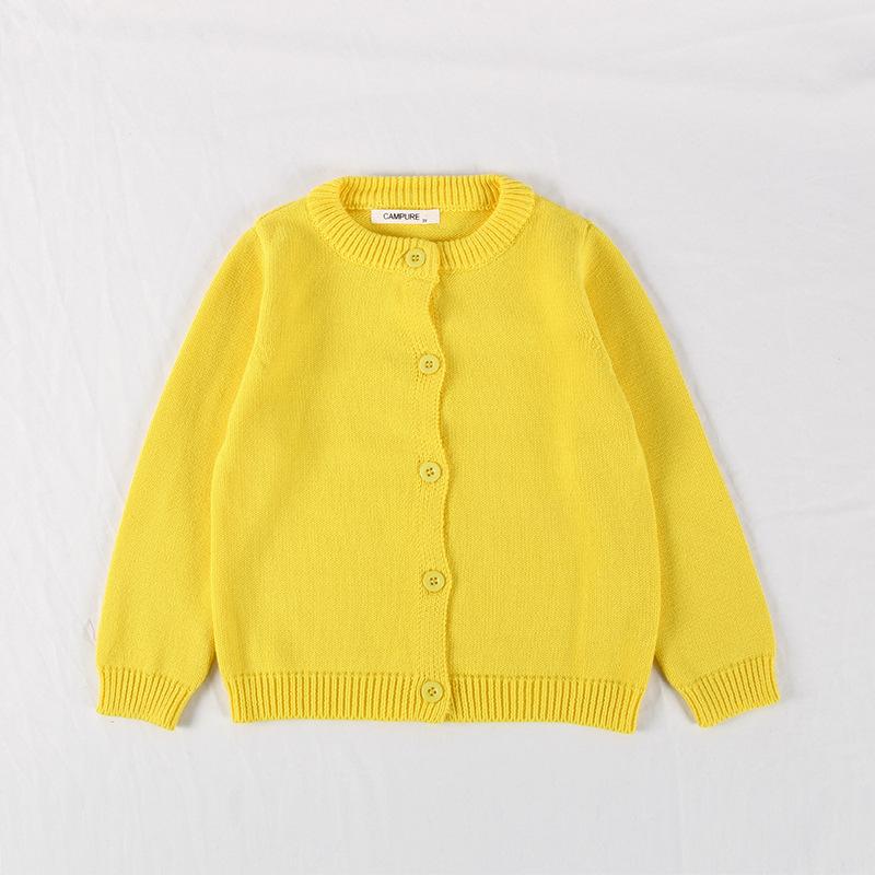 Sweater Cardigan Girls' Cotton Knit Jacket