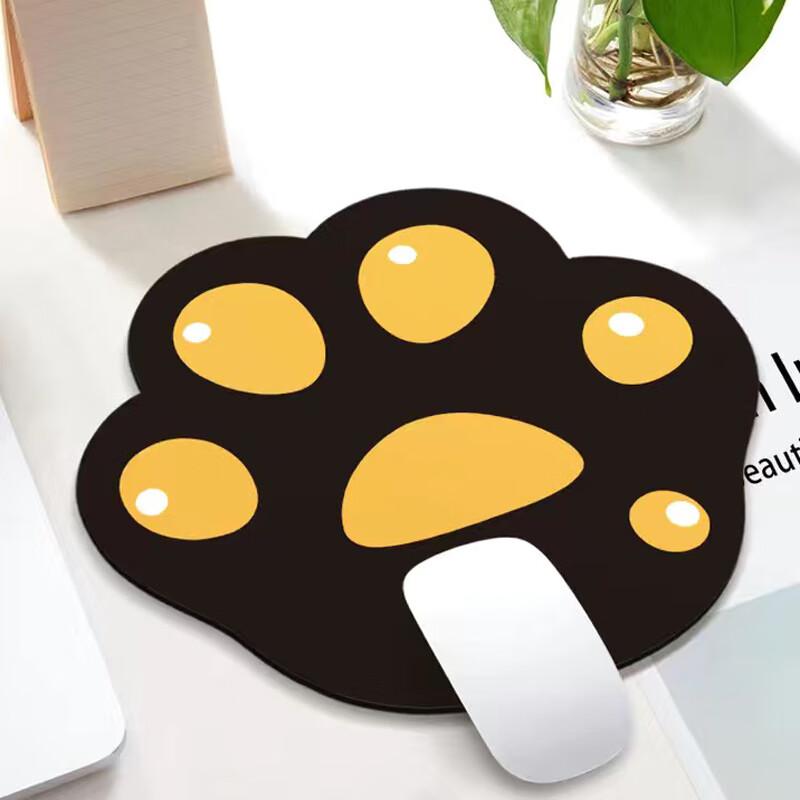 Mouse Pad, Cat Paw Mouse Pad, Creative Cartoon Design, Non-Slip Bottom, Washable, Portable Laptop Mouse Pad, Cat Paw Series, Light Blue
