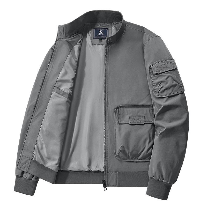 Lässiger Trend Outdoor-Sportjacke Herbst Neu Herren Stehkragenjacke
