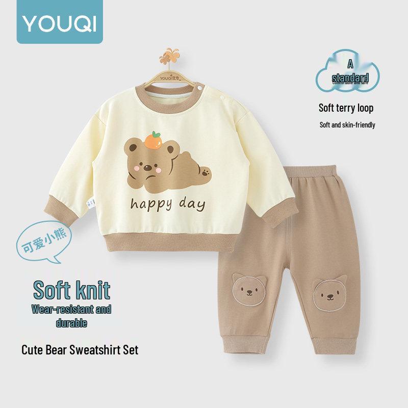 Autumn and Spring Baby Hoodie & Pants Set - Youqi Kids Wear