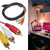 to RCA Cable, for HDMI Male to 3-RCA Male Video Audio AV Cable Connector Adapter Transmitter for HDTV,5ft/1.5m