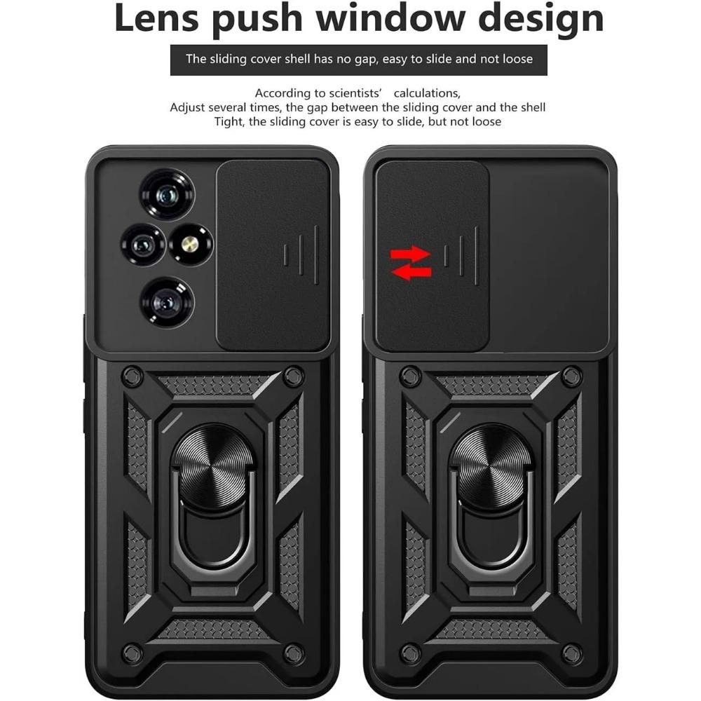 Armor Case for Honor 200 Lite Cover for Honor 200 Pro with Lens Protection with Ring Magnetic Holder Business Full Protection Cover