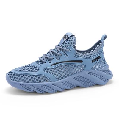 2025 Lightweight Men's Large Size Summer Breathable Mesh Surface Flying Woven Casual Sports Shoes Walking Shoes Tenis Masculino