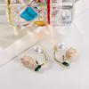 Pearls Jewelry Accessories Flower Ear Studs Pearl Ear Hook Women Pearl Studs Tulip Earrings