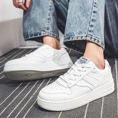 Small White Shoes Men's Summer Breathable Trend White Shoes White Board Shoes Sports Casual Men's Shoes Spring