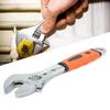 810 Inch Adjustable Wrench Multifunction Nonslip TPR Handle Spanner Auto Repair Tool(10 Inch )