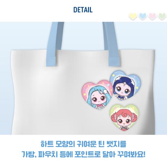 Teenieping X Hearts2Hearts Tin Badge