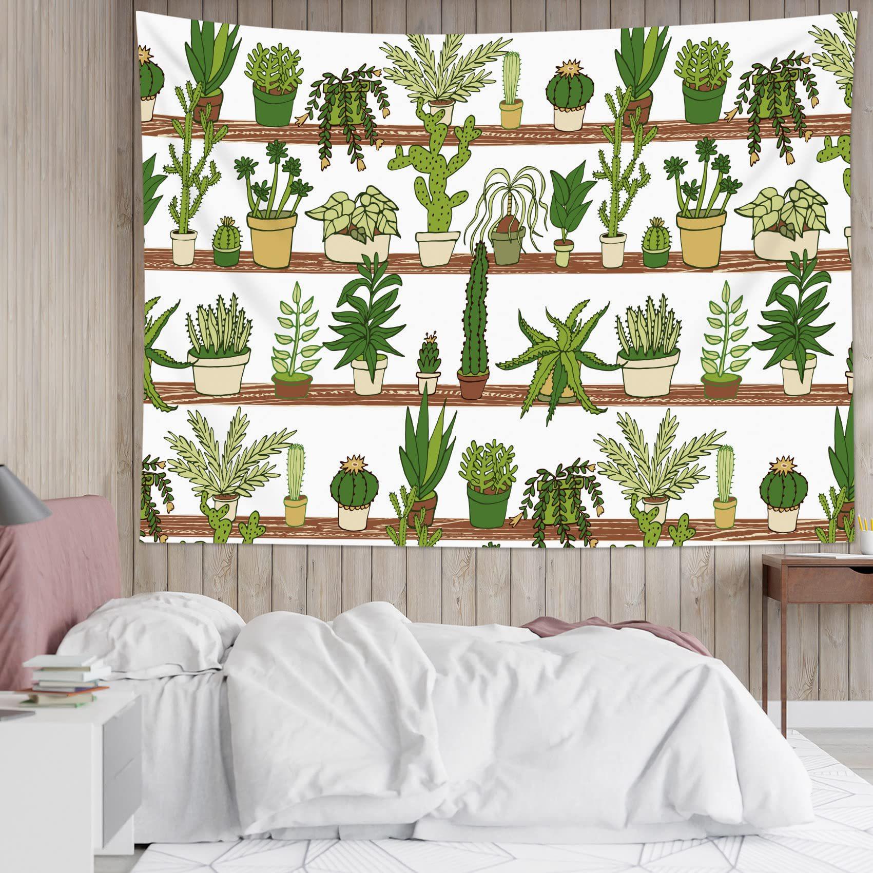 Cactus Tapestry 75x100 чёрный