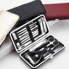 8/19Pcs Home Nail Clipper Set Large Dead Skin Pliers Diagonal Small Eyebrow Clipper With Leather Sleeve For Personal Grooming