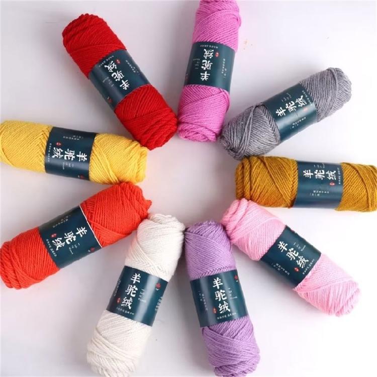 Pack Of 5 Wool Yarn Soft Crochet Yarn Hand Knitting Yarn 100g/Roll For Knitting Rugs Sweaters Scarves Hat Gloves