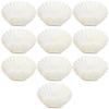 10Pcs Shell Candy Box Iridescent Plastic Favor Containers Wedding Bridal Shower Beach Party Treat Containers Shell Jewelry Box